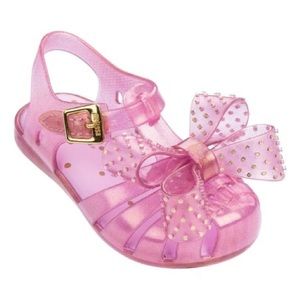 Mini Melissa Pink & Gold Sandals